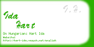 ida hart business card